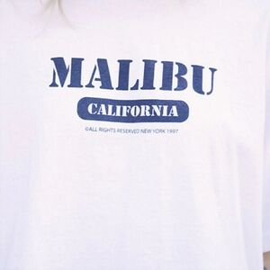 Malibu California White T-Shirt